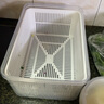 家の物语（KATEI STORY）日本大容量冰箱保鲜盒食品级收纳盒塑料密封双层沥水篮蔬菜水果盒 双层沥水保鲜盒-中号3L单件装 实拍图
