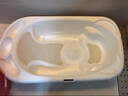 cam IL MONDO DEL BAMBINO意大利原装进口新生婴儿洗澡盆加厚可坐可躺硅胶防滑宝宝儿童洗澡 白色U02【硅胶防滑坐躺两用】 实拍图