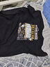 昌祥回力100%纯棉港风夏季原创短袖t恤男学生宽松潮流百搭ins情侣休闲半袖 黑色油画墙 100%纯棉 3XL 实拍图