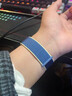 达梭适用apple watch10苹果手表表带尼龙iwatch9/8/7/6/SE/4/5/3回环运动透气舒适编织ultra2/1表带 新款-冰洋蓝色  44/45/46/49mm表盘通用 实拍图