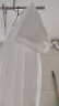 纯白色500g重磅T恤纯棉加厚螺纹领口短袖oversize潮牌三本针半袖 白色-【500g重磅】 XL建议170-190斤 实拍图