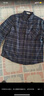 恒源祥冬装新款纯羊毛内胆保暖衬衫男爸爸装长袖加厚格子休闲衬衣 145灰色 180XXL 实拍图