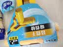 妙洁对折式胶棉拖把家用吸水海绵懒人拖把免手洗地拖布墩布 黄色标配+1头（共3个原装头） 实拍图