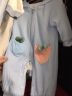 水花童婴儿装连体衣外套0-3-6个月男女宝宝春季长袖哈衣新生儿秋冬衣服 浅蓝色（春秋款） 66码/0-3个月(3-5kg) 晒单实拍图