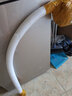 挑三拣四 免打孔U型浴帘杆卫生间不锈钢浴帘架简易淋浴房浴帘套装浴室U型轨道 免打孔圆U90*90*90+浴帘+环 实拍图