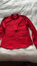 卡萨罗澳品牌雪纺衬衫女2024春秋新款纯色百搭宽松显瘦气质polo领上衣 红色 XL 晒单实拍图