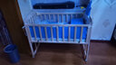 笑贝乐婴儿床拼接大床实木无漆多功能新生儿童可移动摇篮宝宝bb床无漆床 实木床+棕垫+五件套（备注花色） 单层大床（102/60)0-3岁 实拍图