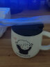 畅印 水杯女学生韩版马克杯带盖勺情侣杯子陶瓷杯可爱咖啡杯喝水杯 举高高男孩(460ml带盖勺) 实拍图