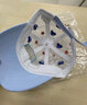 图涂丫儿童防晒帽子夏季薄款男童女1-8岁宝宝遮阳鸭舌帽透气5岁太阳帽 小汽车-水天兰 50码：建议1-2.5岁 实拍图