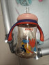 日康（rikang）吸管奶瓶 1岁以上带重力球宽口奶瓶 PPSU带手柄240ml 粉色N1063-3 晒单实拍图
