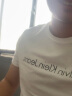 Calvin Klein Jeans夏季男女情侣中性年轻ck多色印花透气修身短袖T恤J320931 YAF-月光白 M （推荐130-145斤） 实拍图