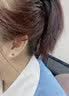 喜钻生日礼物PT950铂金50分效果黑钻石耳钉情侣钻石耳饰送女友 实拍图
