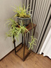 丝竹阁实木花架子置物室内落地式客厅吊兰多层阳台简易绿萝中式盆景摆件 【鸡翅木色】简约款90双层 实拍图