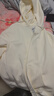 真维斯（Jeanswest）连帽卫衣女秋季拉链开衫宽松简约韩版休闲运动外套女奶白M 实拍图