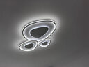 铂阑灯堡流水追光吸顶灯具广东中山餐厅卧室奶油护眼全光谱鹅卵石客厅大灯 动感版直径106cm无极调光180W 实拍图