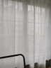 家菲百叶纱透光不透人卧室阳台窗帘纱帘梦幻飘逸2024新款白色窗纱客厅 百叶纱-月光白 宽2米 高2米挂钩款1片 米 实拍图