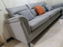 简昕科技布沙发客厅小户型现代简约 三人位奶油风高靠背布艺沙发8045 实拍图