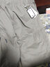 盛行风夏季中年男士纯棉短裤休闲宽松七分裤子大码外穿工装中老年爸爸装 卡其色 4XL建议(180斤至200斤) 实拍图