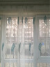 绣景 北欧现代ins纱帘成品 绣花中式欧式窗纱客厅 双生树蓝色 四爪钩款 宽2米*2.5米 1片 实拍图