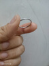 Lnieer999足银素圈戒指男女礼物轻奢小众设计高级感食指戒足银指环尾戒 实心足银999钉砂戒指 15号 实拍图