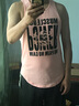 MUSCLE DOG 肌肉狗背心男 夏季宽松无袖快干吸汗坎肩运动健身训练 粉红色 L 实拍图