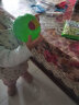 费雪（Fisher-Price）婴儿手抓摇铃球拍拍球小球宝宝充气橡胶皮球 4寸手柄铃铛F0517 绿色 实拍图
