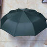 静闲居全自动雨伞太阳伞黑胶防晒防紫外线大号男女士晴雨两用遮阳伞 莫兰迪10骨直柄深野绿普通款 实拍图