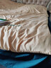 红豆悦柔水洗棉四件套120g加厚磨毛耐用纯色轻绣床单被套床上三套件 双拼-白蓝灰 1.5-1.8床适用/被套2.0*2.3m 实拍图