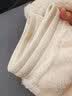 蕉内绒绒501H睡衣男女士小围脖珊瑚绒开衫情侣家居服秋冬季加厚保暖 【女士】奶杏 S 实拍图