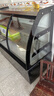简所凉菜卤菜烧烤展示柜冷藏展示柜熟食保鲜鸭脖展示柜鲜肉保鲜柜商用直冷熟食展示柜三层熟食柜展示柜 白色弧形款-前后开门 130*65*123cm 实拍图