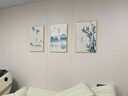 城篇北欧壁画装饰画客厅三联沙发背景墙挂画现代简约大气餐厅卧室墙画 T133495前程似锦 30*40cm 9mm布纹膜三联画黑边 实拍图
