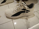 李宁板鞋男鞋子男款春夏2026新款增高透气百搭经典高端颜值运动休闲鞋 小白鞋/黑色标【经典】 45 (285mm) 实拍图