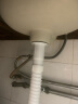 潮窑椭圆形台中盆半嵌入式台上盆洗脸盆洗手盆家用卫生间陶瓷洗面盆 18寸椭圆蓝牡丹盆 赠送下水 实拍图