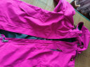 吉普鸟户外冲锋衣 情侣款西藏旅游防风中长款抓绒内胆三合一两件套登山服女 女-紫色 2XL 晒单实拍图