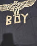 BOY LONDON英式潮流百搭情侣款短袖黑色烫金时尚休闲T恤N01910 黑色 现货 XS 此款偏大，建议拍小一码 实拍图