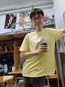 夏季新款潮牌港风复古短袖T恤男纯棉潮ins韩版潮流学生情侣装宽松半截袖 灰T-0642// L  (170-178CM  61-71KG) 实拍图
