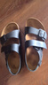 BIRKENSTOCK勃肯德国进口男女款牛皮革舒适软木Milano系踝凉鞋 男款黑色34191 42 实拍图