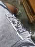 楠语秋（NANYUQIU）夏季薄款牛仔裤男七分裤男士宽松直筒弹力裤休闲哈伦潮流裤子 （七  ）分裤813灰色 L 建议【111-126斤】 实拍图