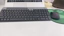 罗技（Logitech） K580 无线蓝牙键盘 超薄键盘 安静办公学生手机支架键鼠套装平板电脑办公键鼠套装 毕业高考礼物 K580 星空灰+M650黑(中小手套装) 实拍图
