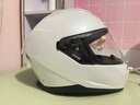 GSB摩托车头盔男女冬季防雾机车赛车大码3C全盔四季通用gsb361 珍珠白(配透明镜片) XL 适合57-58头围 实拍图