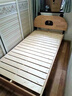 百裕达全实木床双人床现代简约美式橡木床主卧室储物欧式田园白色公主床 实木床白色 1500mm*1900mm（结构联系客服） 实拍图