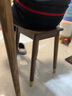 家逸（JIAYI）实木小凳子中式方凳家用创意高方凳脚凳餐凳梳妆凳化妆凳 胡桃色-单把【铜素腿】 实拍图