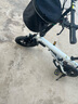 BAICYCLE折叠电动自行车男女代步车超轻长续航电动助力单车隐藏式锂电池便携迷你小电瓶车 S2Pro白色/前后双避震/400W铝合金 实拍图