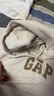 GAP女装秋季款经典logo碳素磨毛抓绒休闲连帽衫卫衣634443 实拍图