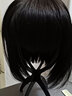 美蝶 时尚帅气短直发假发女学生短发bobo韩国齐刘海发型逼真假发套假头发圆脸修饰脸型夏季透气自然 自然黑真发 实拍图