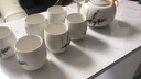 古笙记 温润如玉 景德镇陶瓷茶具套装家用茶壶茶杯子6只装带茶盘中式 【高风亮节】1壶6杯(不含茶盘) 7件 实拍图