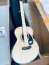 萨伽（SAGA）吉他sf600民谣初学入门男女萨迦木吉他jita萨嘎乐器 36英寸 【初学款】GS600原木色 儿童/旅行款 实拍图