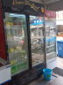 【送货入户】雪花（SNOWFLK）冷藏展示柜便利店冰箱保鲜饮料冷柜陈列柜商用立式冰柜立式冷藏柜 雪花688升双门直冷展示柜（黑红款） 实拍图