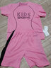 贝婴初儿童短袖球服套装男女童运动服速干T恤短裤中大童宝宝童装 粉色 KIDS 130 实拍图