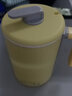 摩茶养生杯迷你电炖杯便携式煮茶热牛奶神器熬粥mini办公室热奶杯养生壶烧水杯多功能养身壶 暖柠黄（升级款）+滤网【送勺子】 0.45L 实拍图